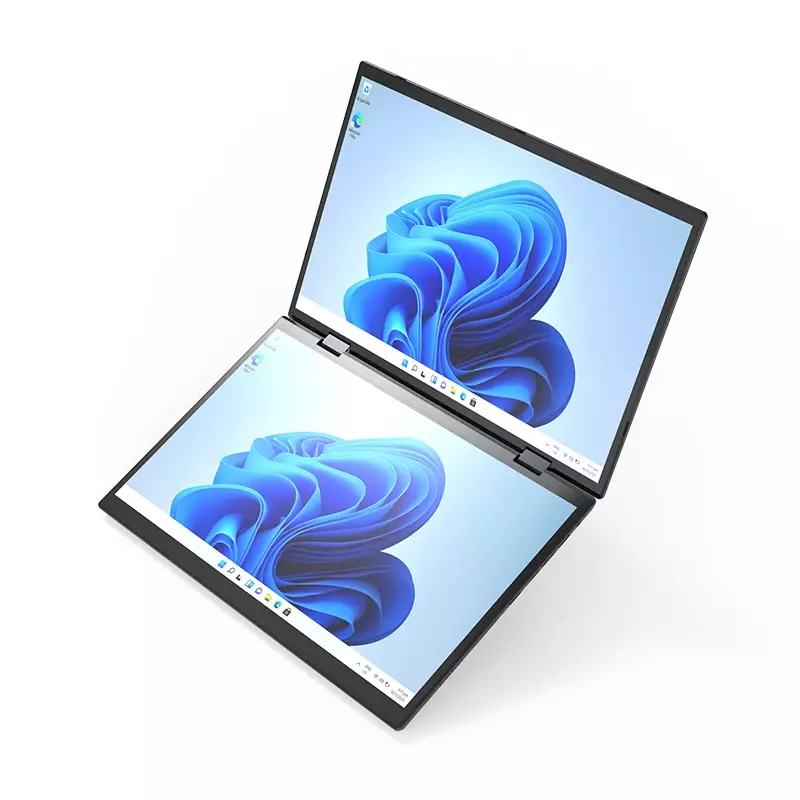 Pocket Dual Touch Screen 10.5 Inch 360°Portable Foldable Monitor 1080P FHD IPS 12th Gen Intel N95  2*USB3.0 2*Type-C 1*Mini Hdmi