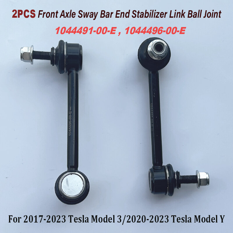 A Pair of 1044491-00-E 1044496-00-E Rear Axle Sway Bar End Stabilizer Link Ball Joint 104449100E 104449600E For T-esla Model 3/Y