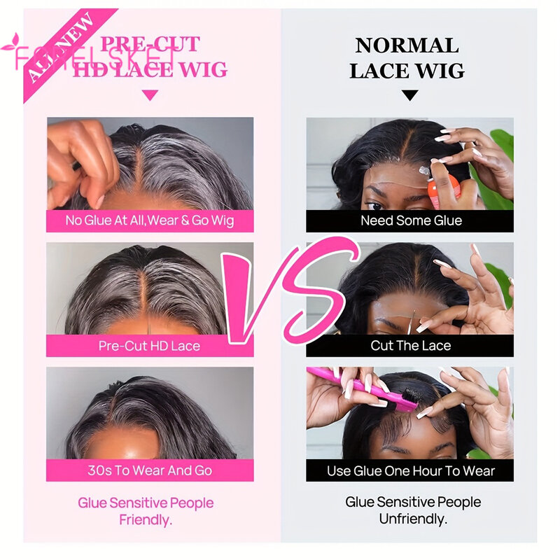 6X4 Lace Front Human Hair Wig For Women 8-16 Inch Wear Wigs Deep Wave Human Hair Wigs Glueless Short Bob Wigs Deep Curly Wig