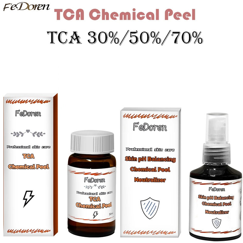 Химическая пилинг TCA, 30 мл, 70% пилинг, Кислотный Нейтрализатор, набор для отбеливания кожи, суперсила, пигментация, сыворотка для лечения акне и шрамов
