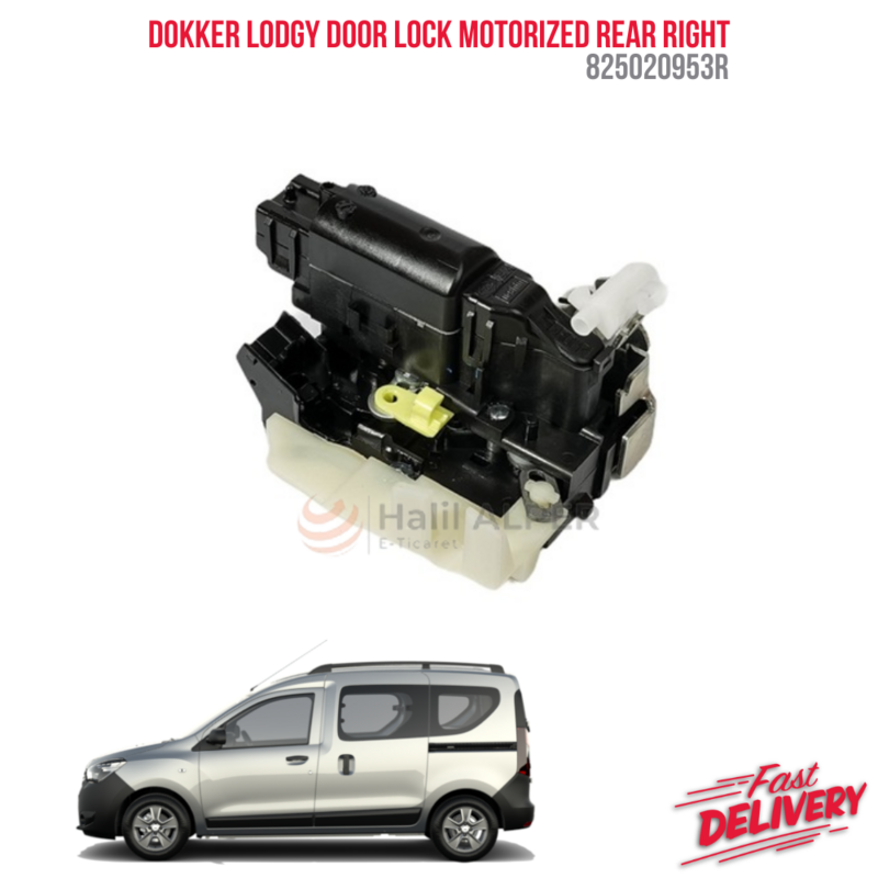 Cerradura de puerta motorizada para DOKKER LODGY, parte trasera derecha, 825020953R, precio asequible, garantía duradera