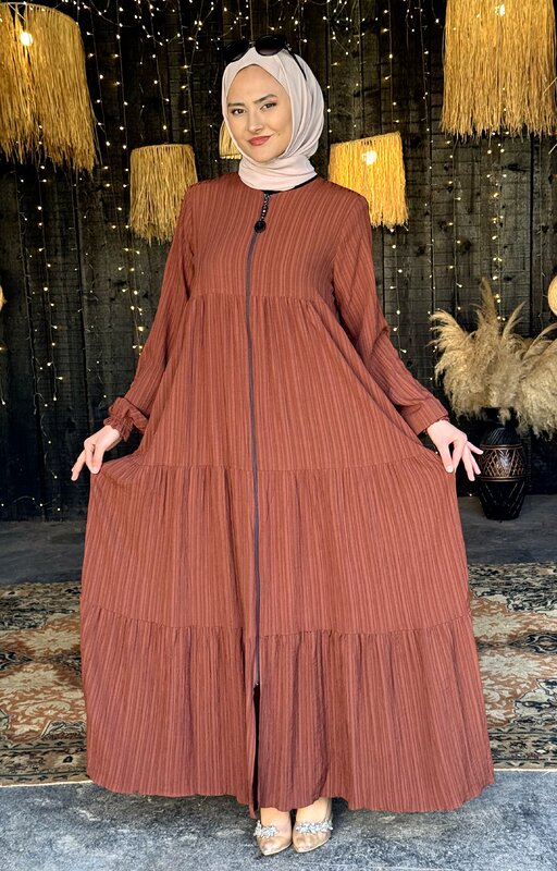 Robe Maxi à manches longues Abaya pour la mode musulmane pour les femmes crêpe tissu vêtements décontractés Hijab pour dubaï Lycra cercle Abaya