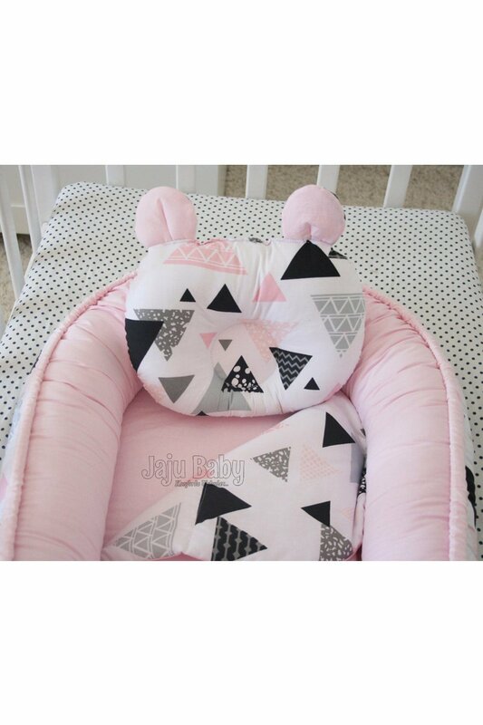 Handmade Pink Design Luxury Orthopedic Babynest