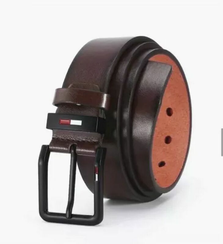 Cintura da uomo con fibbia quadrata ad ardiglione in lega di pelle PU cinture per il tempo libero 2023 cinture da uomo marrone caffè nero moda