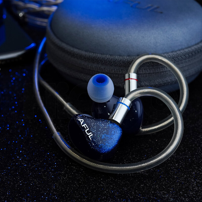 HiFiGo AFUL Explorer przewodowe słuchawki hybrydowe, 1DD + 2BA hybrydowe monitory douszne dla głęboki bas | Performer5 Performer8 Magicone