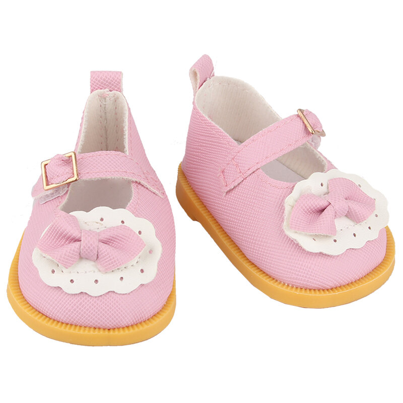 Sepatu Boneka 7 Cm Sepatu Bot Buatan Tangan untuk Anak Perempuan 18 Inci & Perempuan 43Cm Bayi Baru Lahir, Boneka OG Aksesori Sepatu Hadiah Festival Mainan