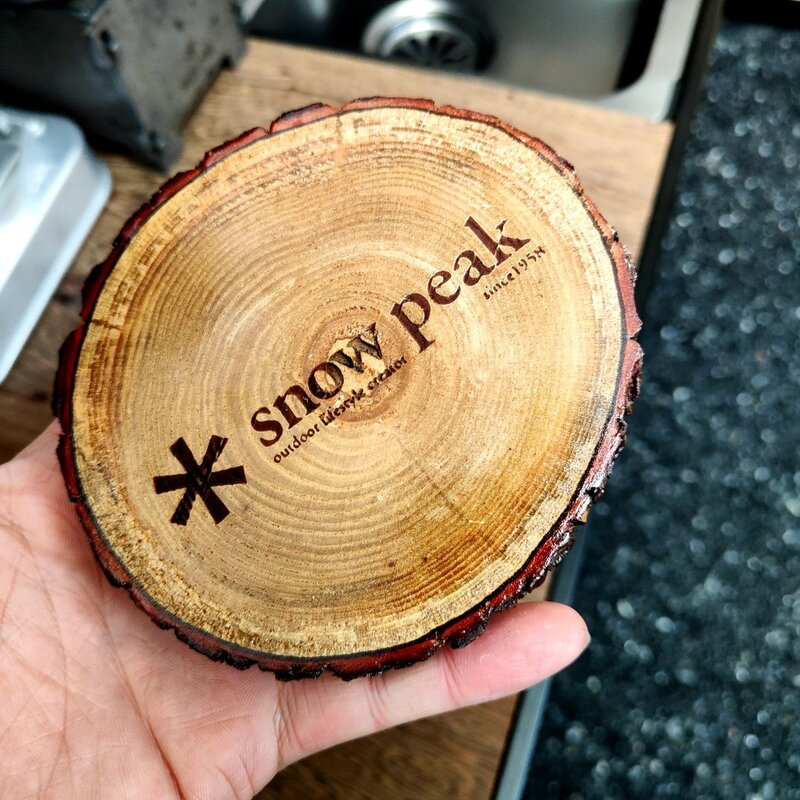 Drewno kamforowe kempingowe słoje drzewa elementy podkładki z litego drewna podkładki pod podstawki podkładki pod podstawkę