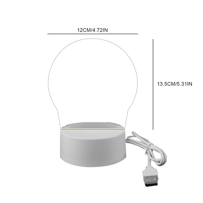 LED Kreatif Papan Catatan Lampu Malam USB Papan Pesan Lampu Liburan dengan Pena Hadiah untuk Anak-anak Dekorasi Rumah DIY Lampu Malam