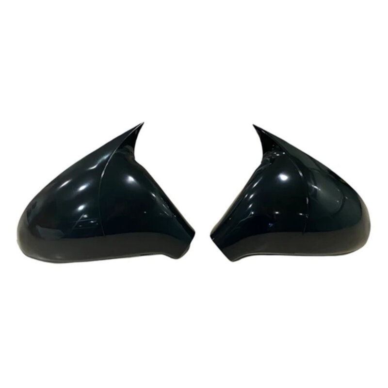 Bat estilo espelho capa para peugeot 308 2014 2021 acessórios do carro 2 peça capa brilhante preto escudos exterior peças esporte tuning