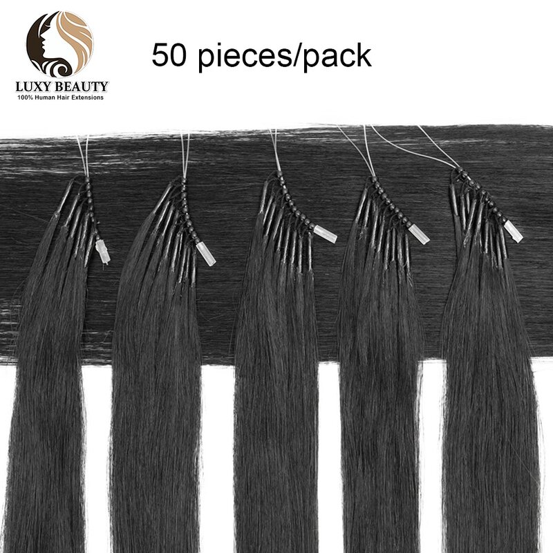 Extensions de Cheveux en Silicone 8D, Micro Perles, Anneau de Caractère Invisible, Mini Perles, Facile à Installer, Noir, Marron, Blond, Humain