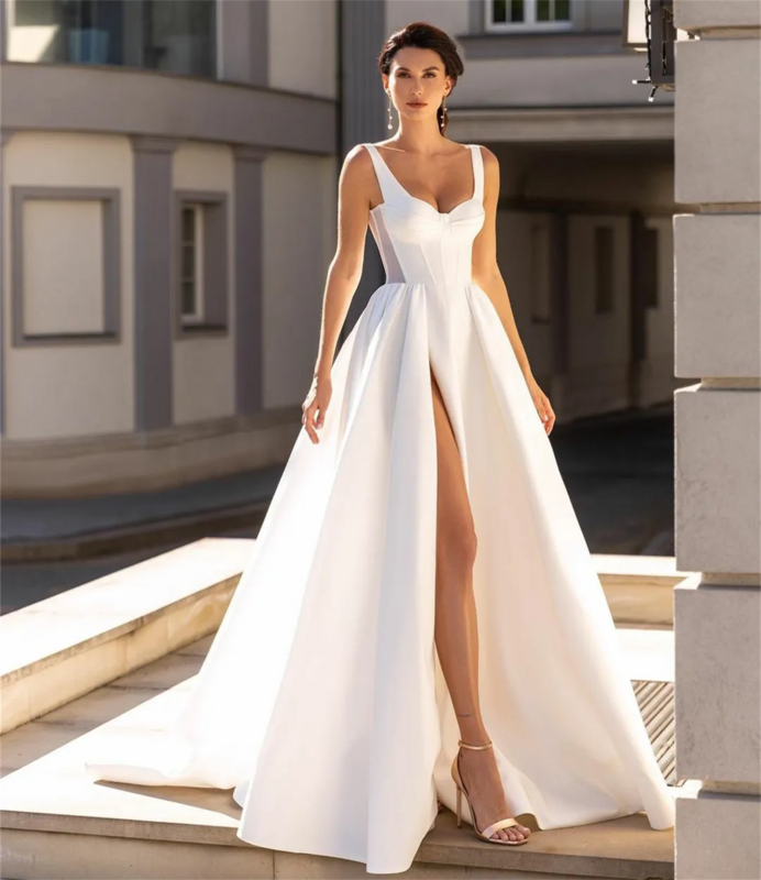 Poranna lekka luksusowa damskie suknie wieczorowe luksusowa sukienki wizytowe z rozcięciem 2023 dla matki panny młodej biała suknia dyplomowa