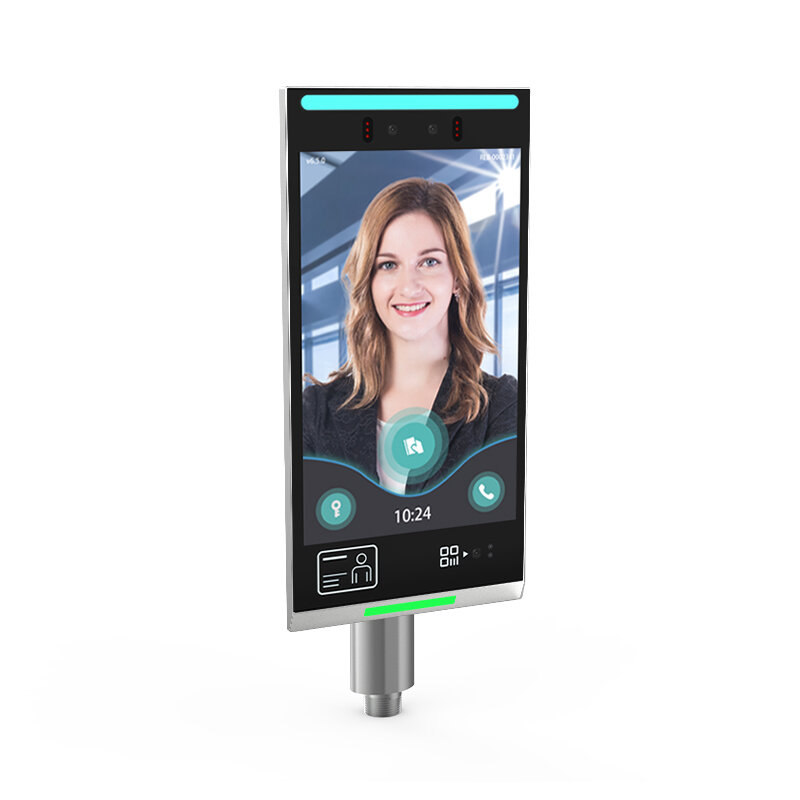 10-дюймовый сенсорный экран Android управление распознаванием лица биометрическая машина посещаемости с считывателем QR-кода и RFID