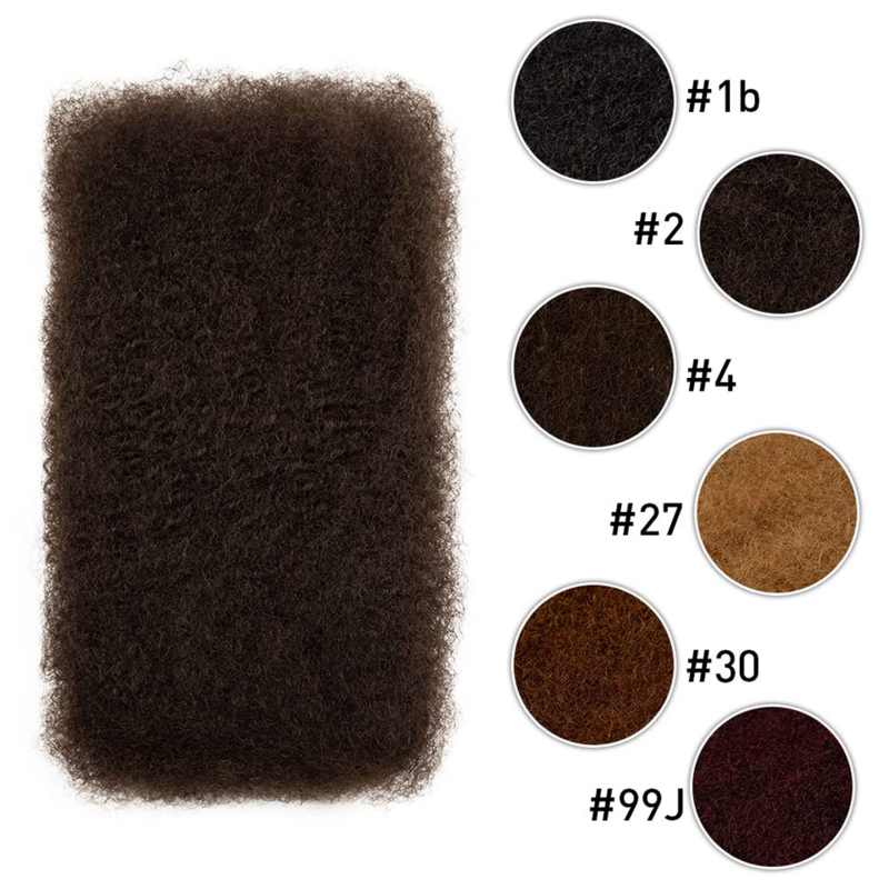 アフロ-ドレッドヘア,カール,エクステンション,ナチュラルカラー,100% 人毛用の巻き毛エクステンション