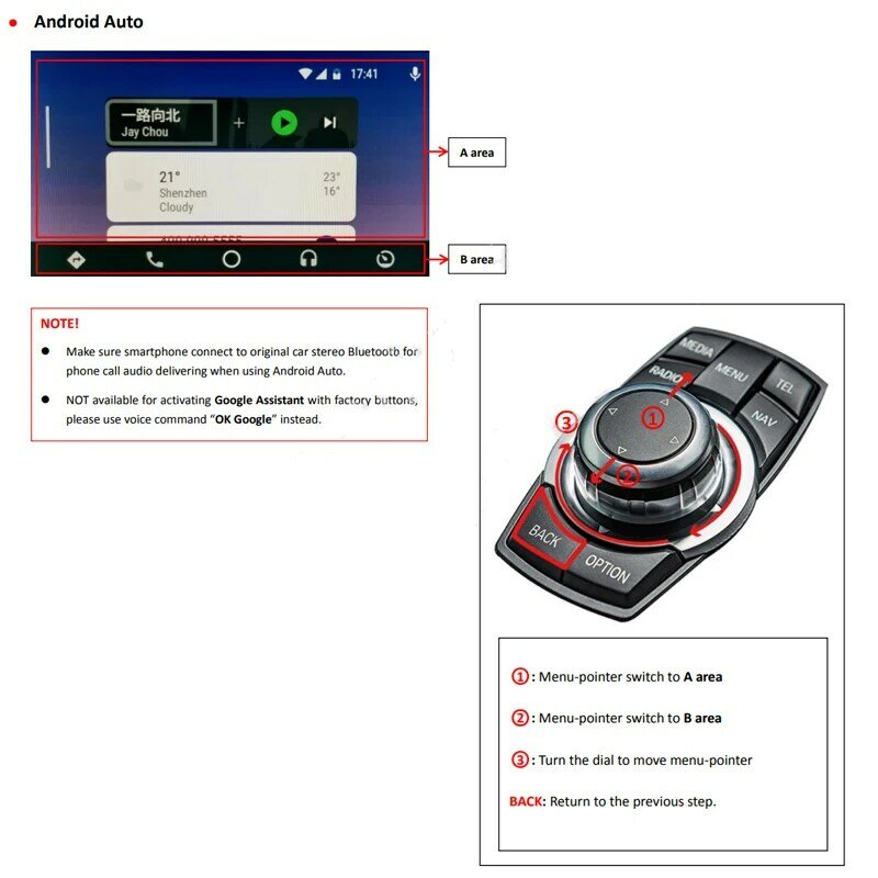 Rétroviseur de voiture Android sans fil pour BMW, CarPlay 2024, F20, F30, F31, F10, F11, F12, F01, F02, E84, F25, F26, F15, F16, Mini Cooper