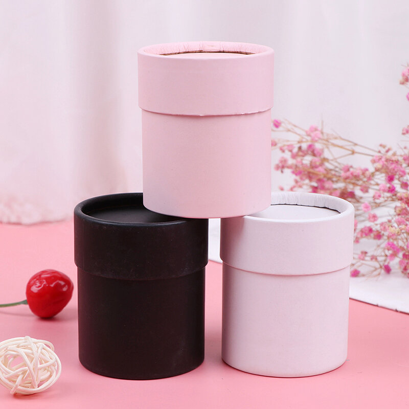 Portable Flower Box Gift Packaging Boxes Round Basket Wedding Party Valentine's Day Gift Rose Flower Storage Decoration Boxes