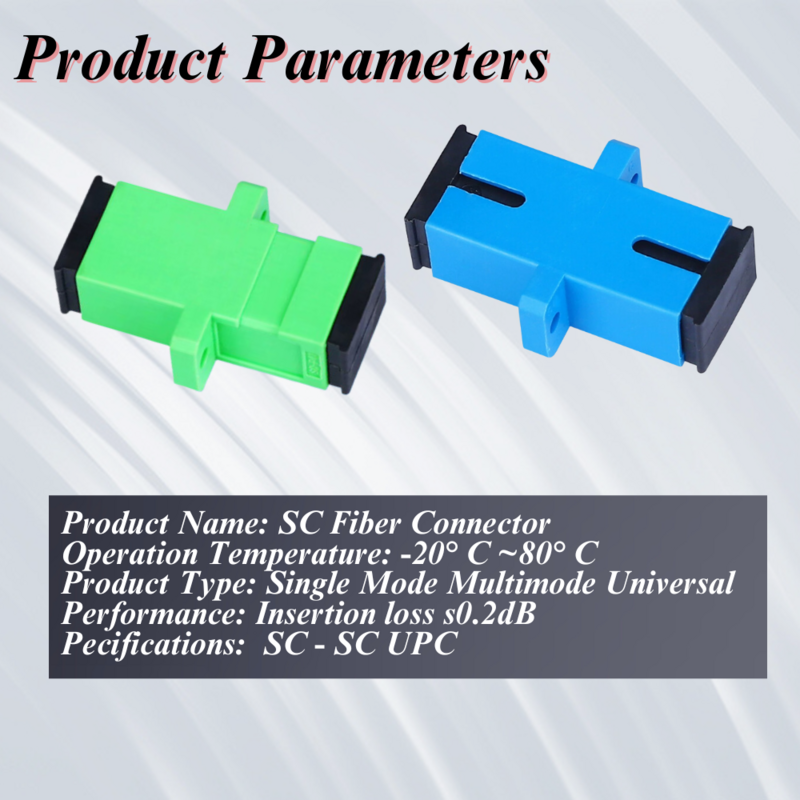 Adaptor serat optik SC APC Simplex adaptor serat optik mode tunggal SC Coupler serat optik SC APC