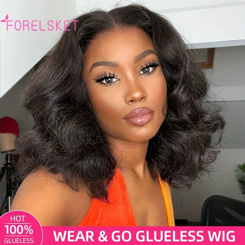 6x4 Lace Front Wigs Human Hair Body Wave 16 Inch Glueless 4X4 Lace Closure Wigs Human Hair for Black Women 150% Density