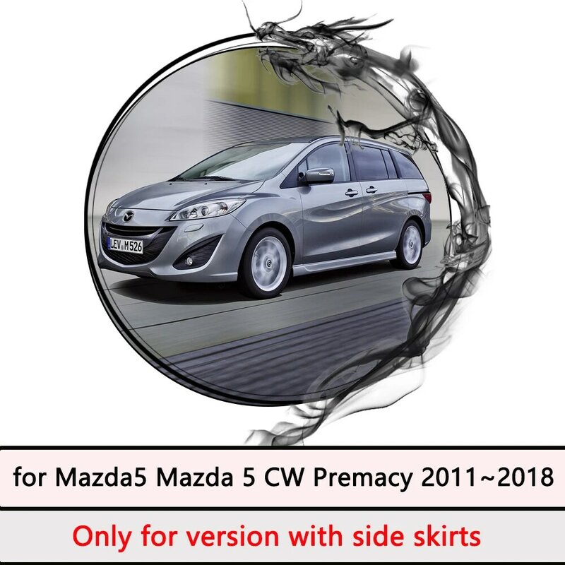 รถ Mudguards สำหรับ Mazda5 Mazda 5 CW Premacy 2011 ~ 2018 2012 2013 2014 2015 2016 2017 Mudflaps คิ้วบังโคลน Mud Flap Splash Mud Guards Cover อุปกรณ์ตกแต่งรถยนต์