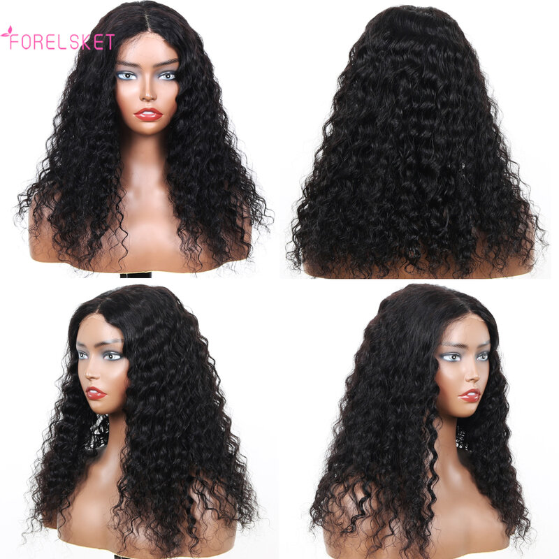 150% Density Pre Plucked 6x4 HD Lace Front Wigs Deep Weave Curly Human Hair Wigs For Beginners Upgrade Pre Cut No Glue Wig