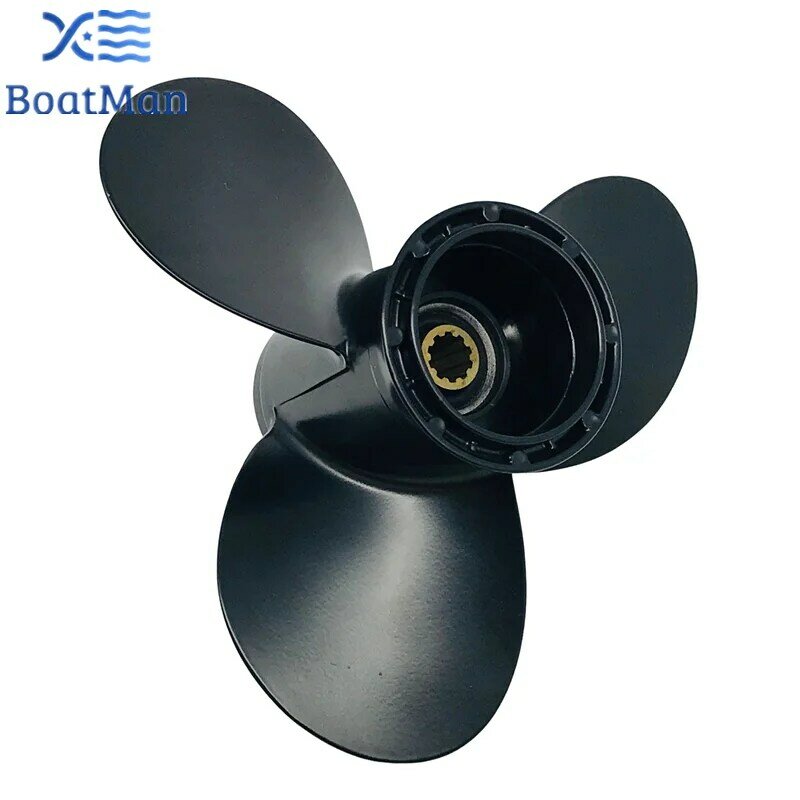 Boat Propeller 9 1/4x8 For Suzuki Outboard Motor 8HP 9.9HP 15HP 20HP  Aluminum 10 Tooth Spline 58100-90L40-019  Engine Part
