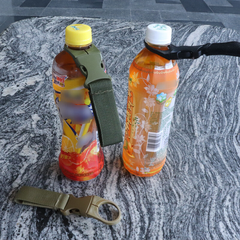 Quickdraw-mosquetón para senderismo al aire libre, herramienta de soporte de hebilla de botella de agua, gancho de suspensión de mochila de correas, clip de campamento, cierre colgante
