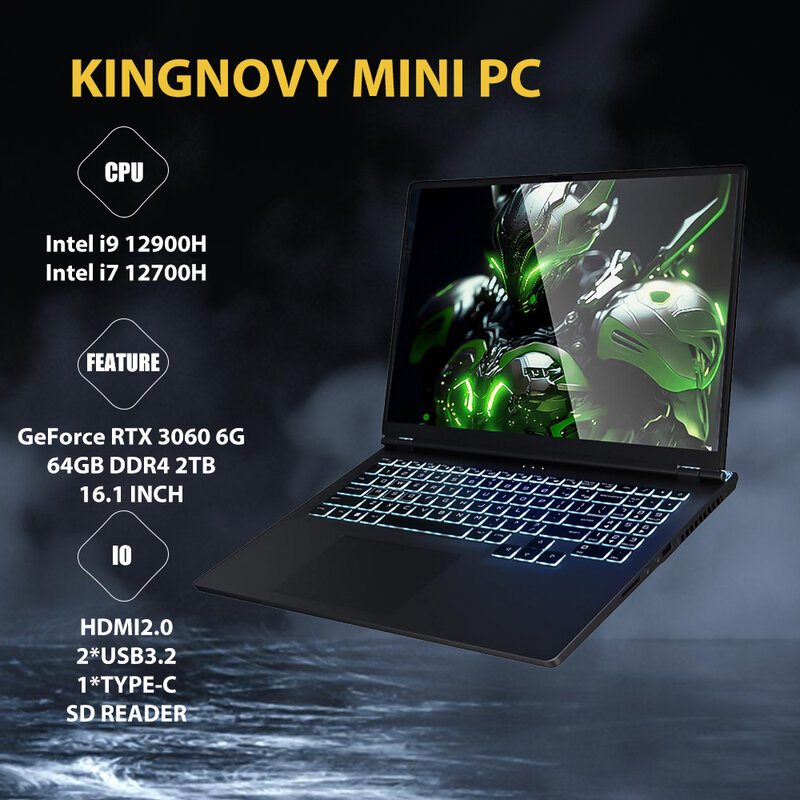 2023 Nieuwe 16 Inch Gaming Laptop Nvidia Rtx 3060 6G 12e Gen Intel I9 12900H I7 Ips Windows 11 Notebook Gamer Pc Computer Wifi6