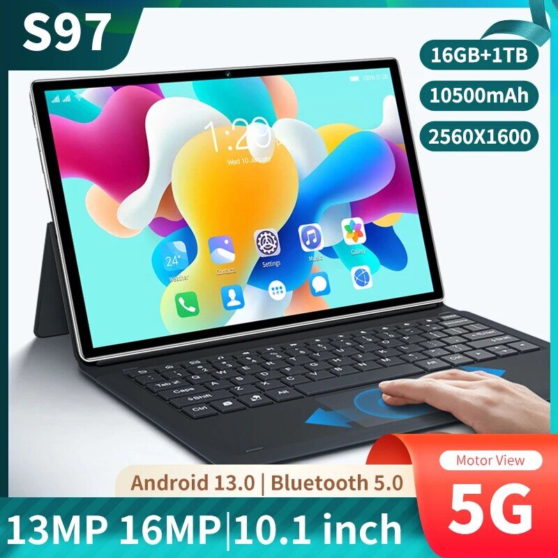 2023 New 5G Tablet 11.6 inch Android 11.0 Phablet MTK6797 16GB RAM 1TB ROM Tablet PC Dual Cameras Dual sim card Wifi Type-c 4G