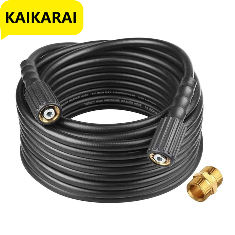 5-10M Tool Daily High Pressure Washer Hose for Replacement and Extension M22-14mm  to M22-15mm  Extension Coupler Kit