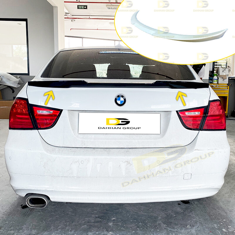 B.M.W 3 Series E90 and E90 LCI 2004 - 2011 Rear Trunk Spoiler Wing M4 Style Raw or Painted Surface High Quality ABS Plastic