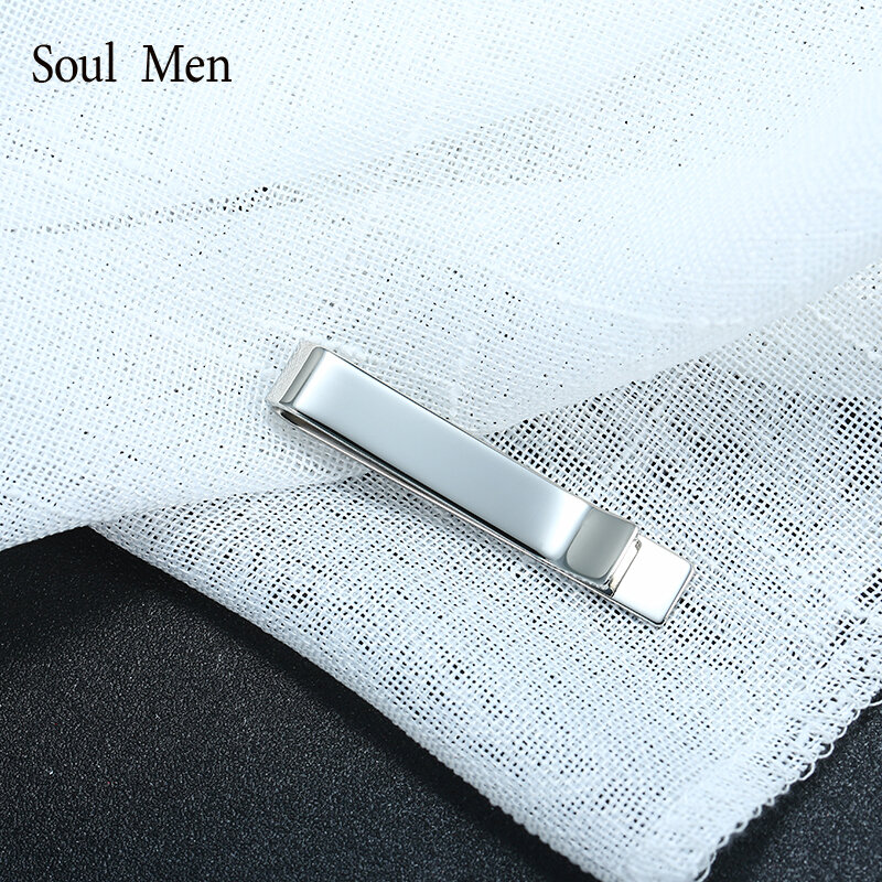 Clip de cravate en acier inoxydable pour hommes, couleur argent, métal, fête, Business, accessoires bijoux simples, nouvelle mode
