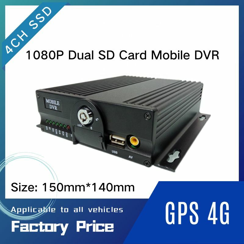 LSZ Aanpasbare Ahd 1080P 4ch Dual Sd Card Mdvr Afstandsbediening Positionering Truck Video Host Fabrikant
