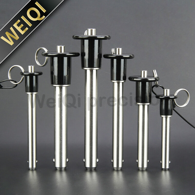 Factory Sale Large Stock Locating Pins SUS304 Stainless Steel Quick Release Ball Lock Pin With Rope