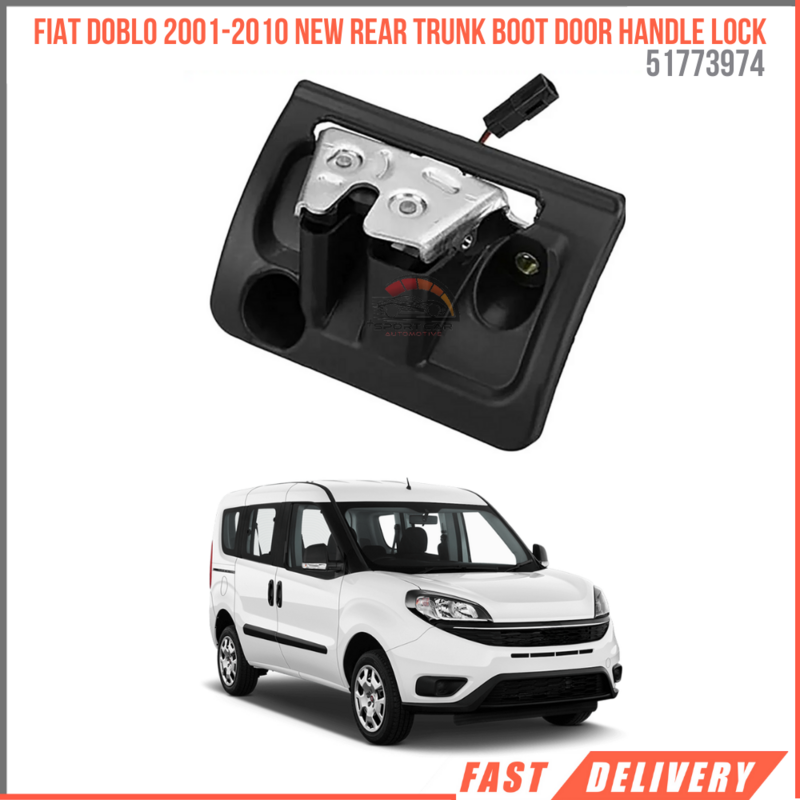 For Fiat Doblo 2001-2010 New Rear Trunk Boot Door Handle Lock Latch Catch Single Door OEM 51773974