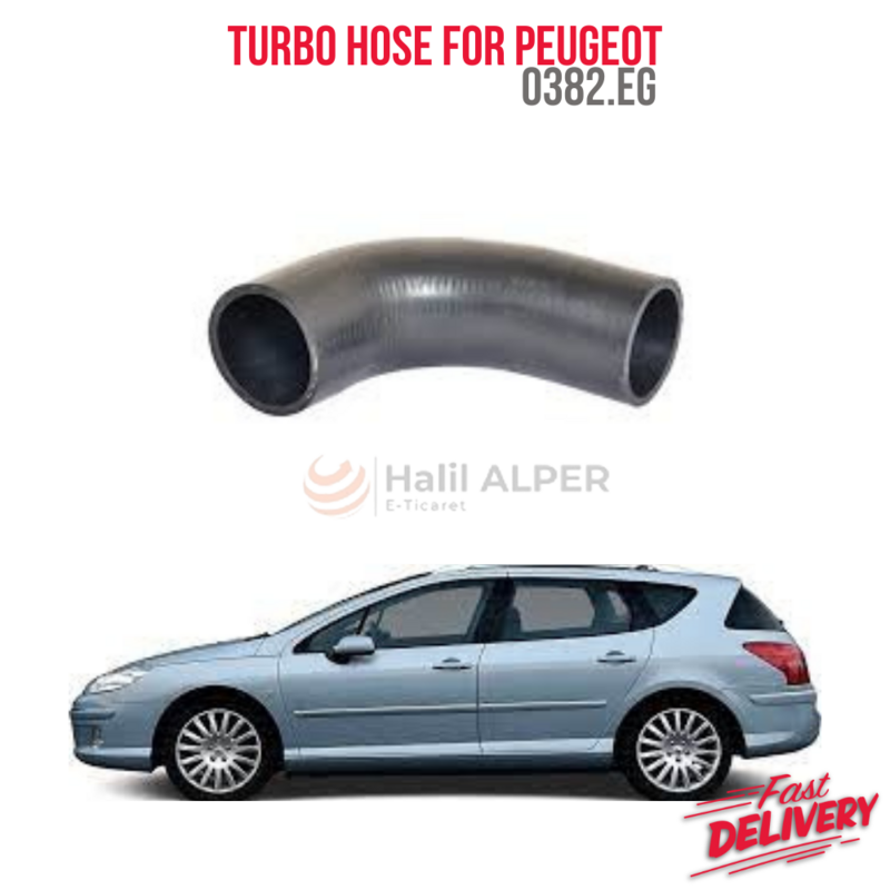 Mangueira Turbo para Peugeot 407 1.6 HDI, OEM 0382.EG, alto desempenho, alta qualidade, entrega rápida