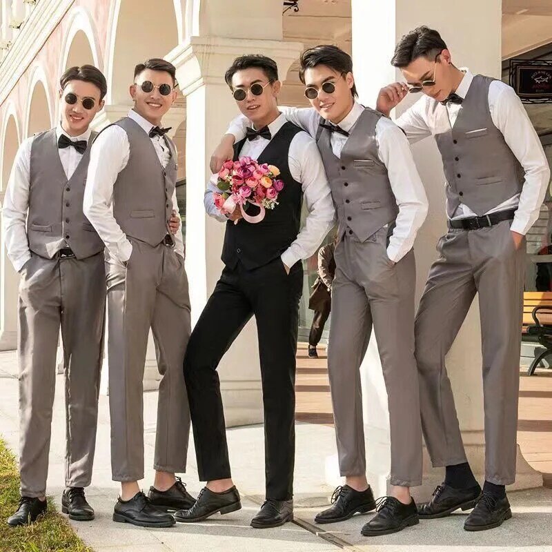 Groomsmen's clothing, brothers' clothing, men's Western-style wedding clothes, suits, shirts, wedding suits