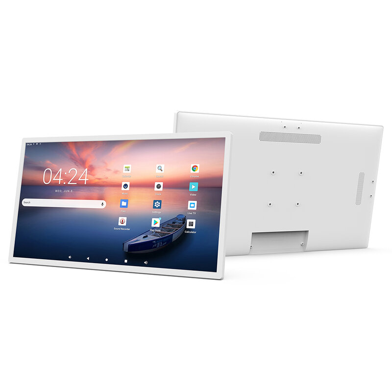Tablet pc android PoE 14 inci untuk penggunaan industri-monitor untuk pc-tampilan interaktif, tampilan dalam sel, wifi, Ethernet, mikrofon ganda