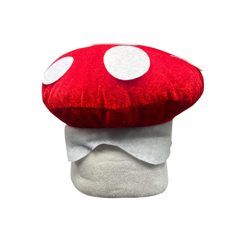 Unisex donna uomo Halloween Prop adulto maculato fungo peluche novità cappello