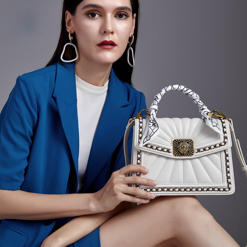 Women's Designer Luxury Handbag  Fashion New High quality PU Leather Women Handbags Crocodile pattern Shoulder Messenger Bag