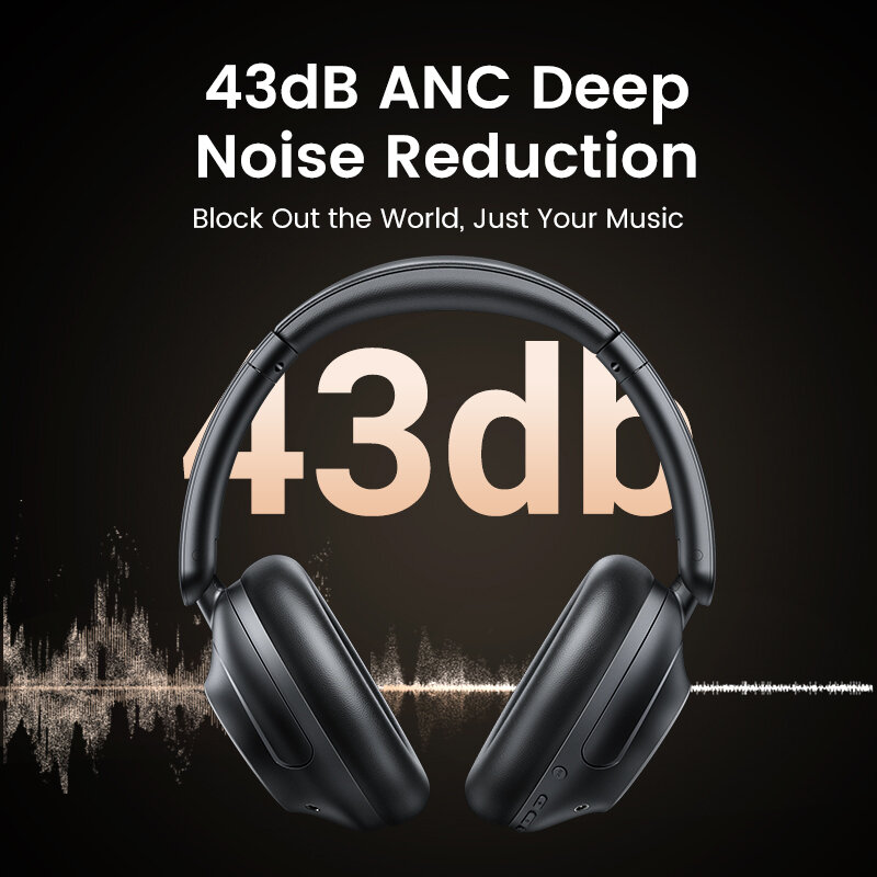 UGREEN-auriculares HiTune Max5 híbridos con cancelación activa de ruido, sonido LDAC de alta resolución, Bluetooth 5,0, Conexión multipunto
