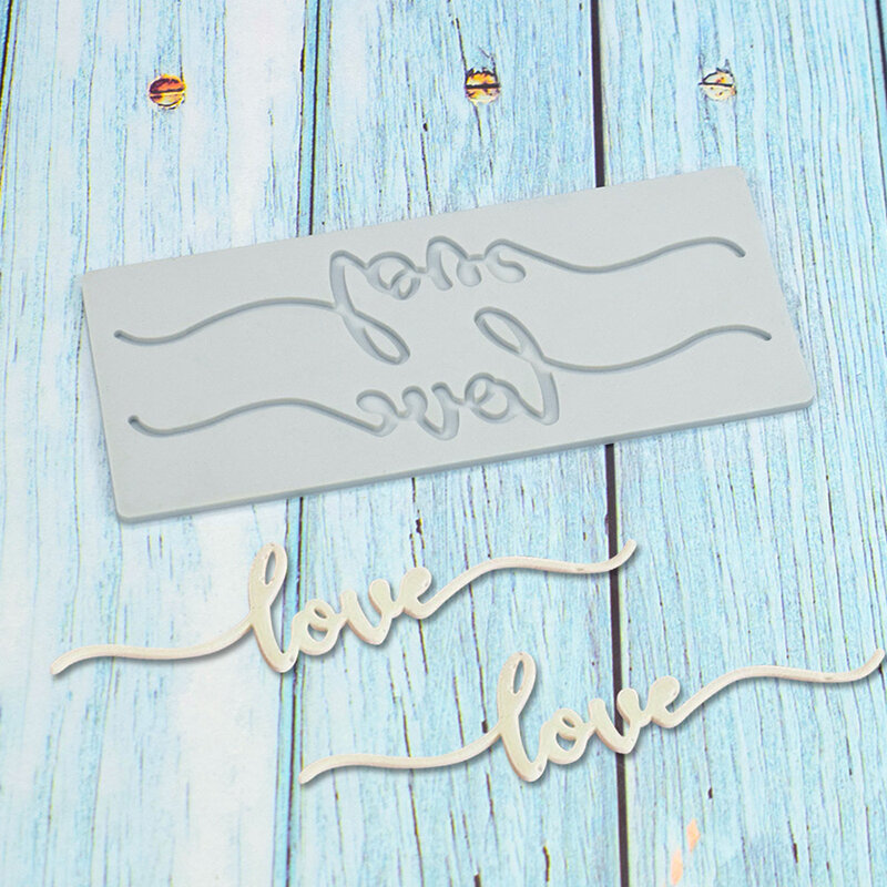 1 шт., силиконовый коврик для выпечки, с надписью «Love»