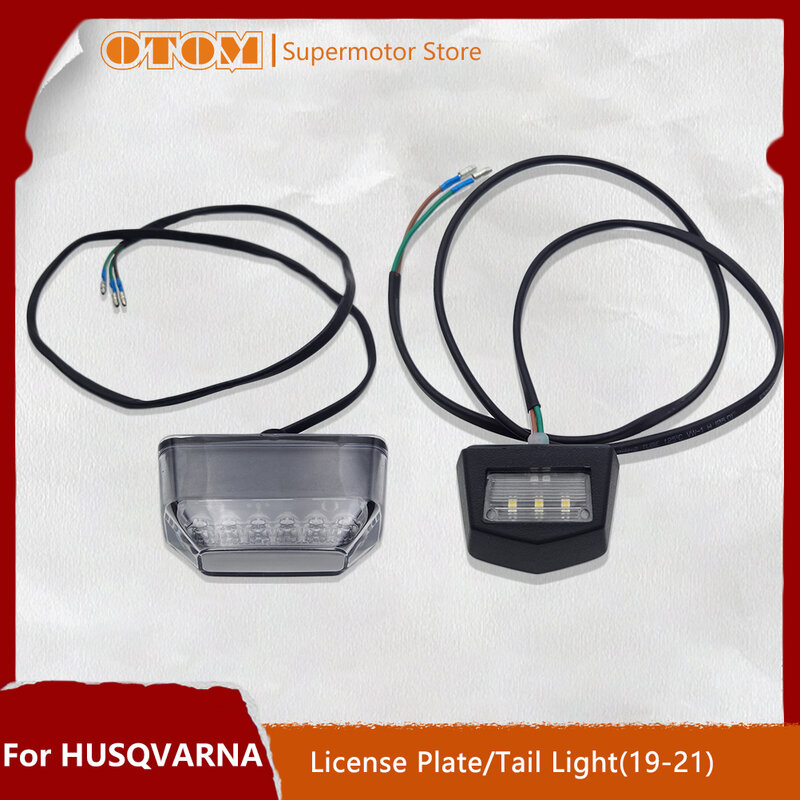 Motorcycle Accessories LED Tail Light Brake Lamp Fender License Plate Light For HUSQVARNA FE TE 150 250 300 350 450 2017-2023