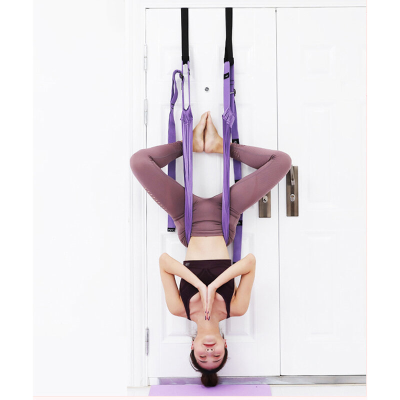 Cuerda de Yoga aérea, entrenador de cintura inferior, caballo de una palabra, cadera abierta, elástica, Lajin, estiramiento muscular, puerta, cinturón de Yoga, cinturón de estiramiento de Fitness