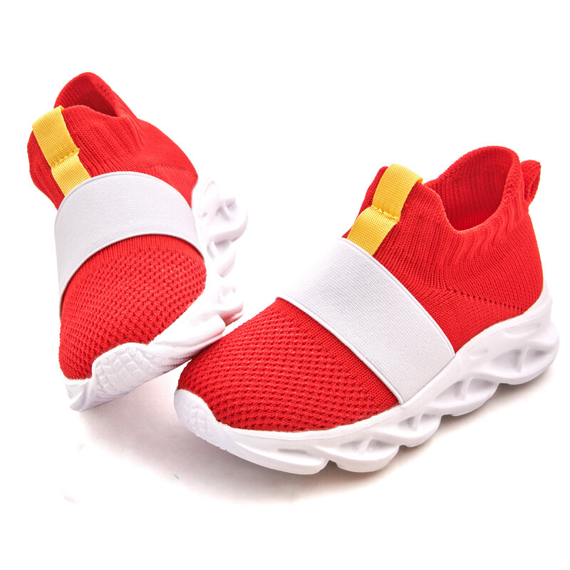 Sonic Red Shoes for Kids, Sonic Shoes for Boys and Girls, Jogos de Cartoon Anime