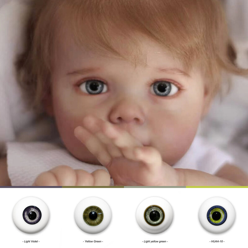 Witdiy High Quality Doll Glass Eyes for Sale/Handmade/20mm/22mm Suitable for Reborn Bebe