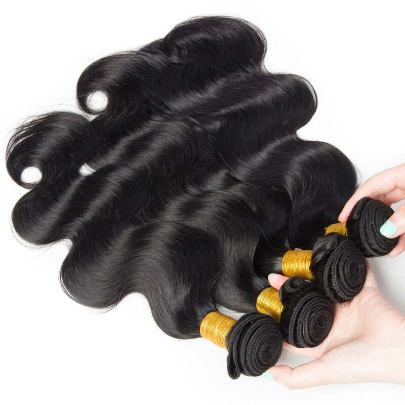 Бразильские волнистые человеческие волосы 28, 30, 32 дюйма, с 13x4 фронтальными волнистыми искусственными волосами, волнистые волосы, пряди, сделки и фронтальные