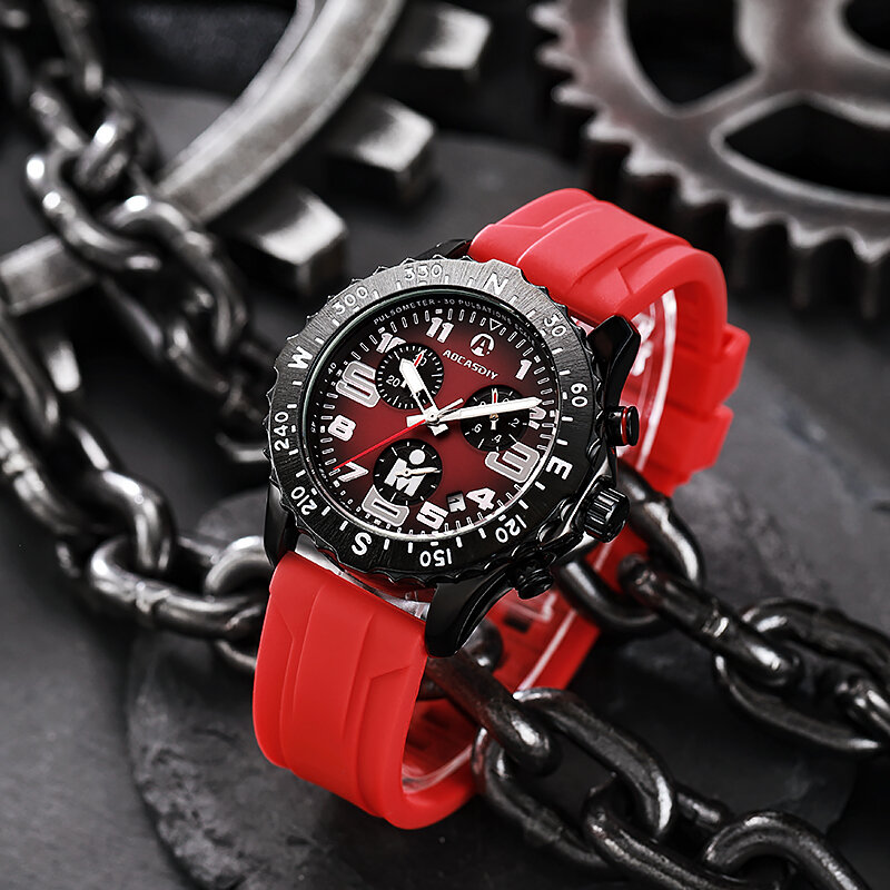 2023 fashion business sports Silicone Tape multi-function belt calendar luxury brand professional series ENDURANCE quartz watch