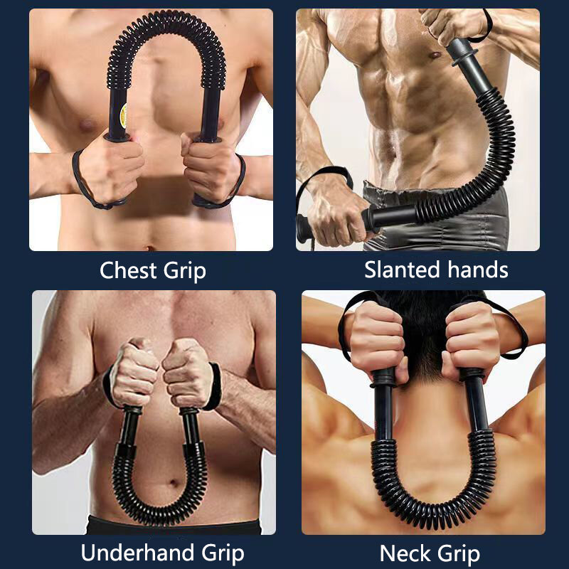Dispositif de renforcement des bras à ressort pour hommes, exercice musculaire des bras et de la poitrine, équipement d'entraînement musculaire, anciers de force à ressort à domicile, 20-60kg