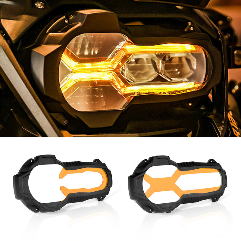 New Motorcycle Headlight Protector For BMW R1200GS GS R1250GS LC Adventure With 3 Colours Fluorescent Cover 2014-2024
