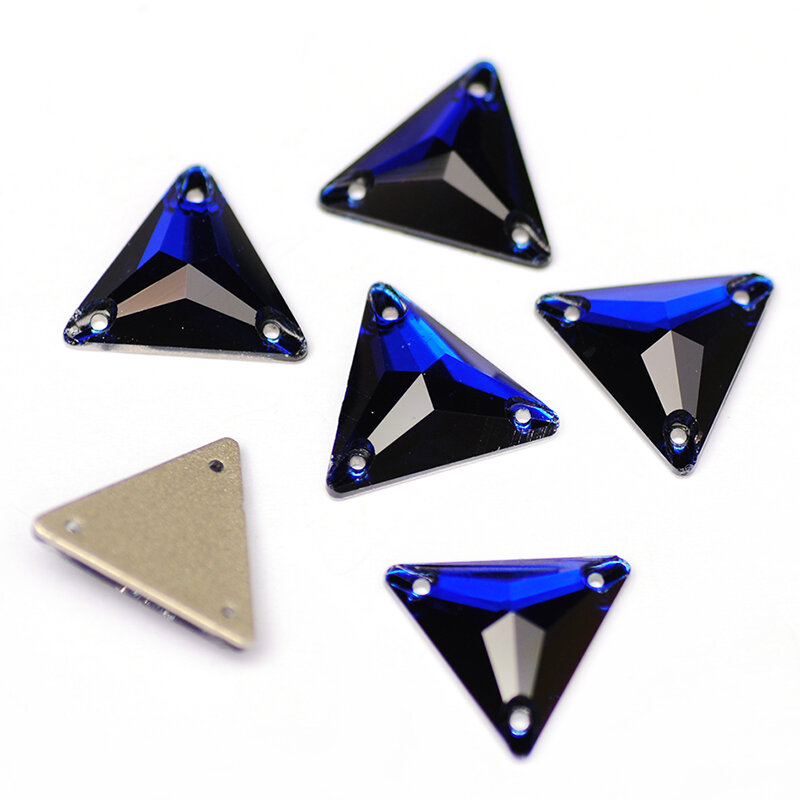YANRUO 3270 Triangle DIY Sewing Crystal Strass Sew On Stones Glass Beads Flat Back Rhinestone For Clothing