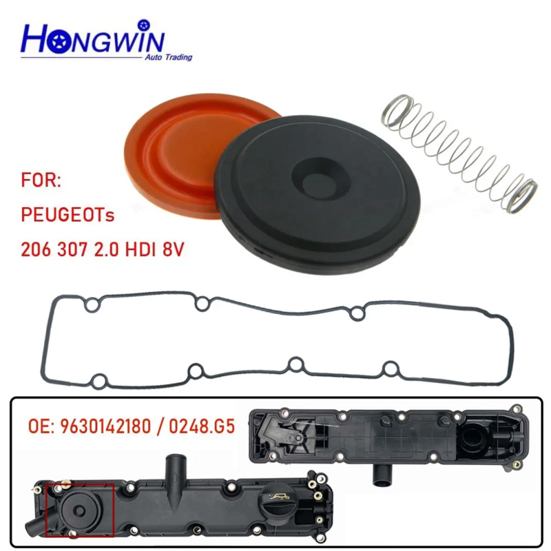PCV Valve Cover Repair Kit Membrane For 1.9D Peugeot Citroen Fiat Opel Alfa 55197017 0055197017 73500695 9653567980 46557349